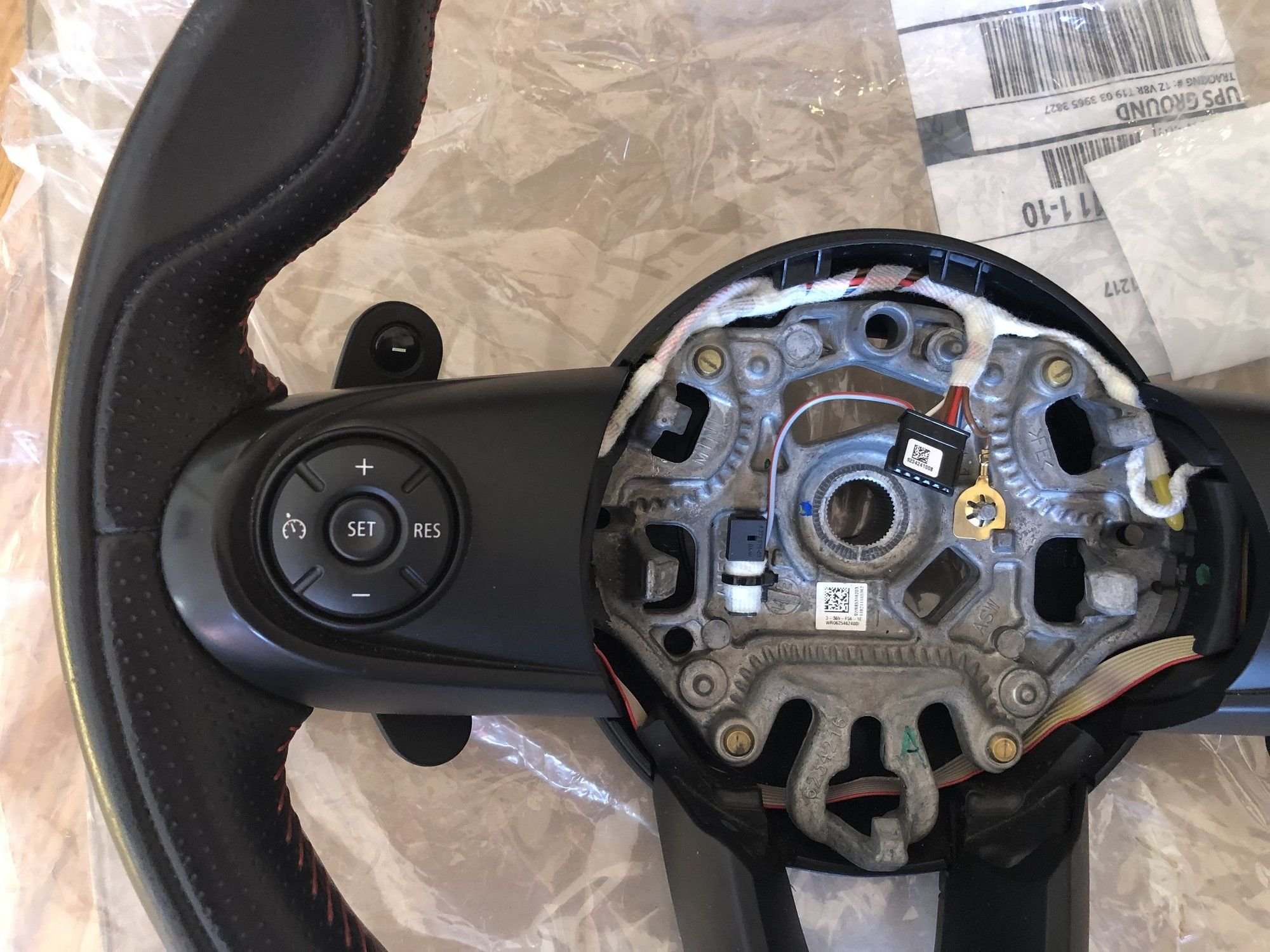 2015 Mini F56: Mini Hatch/Hardtop - Mini Cooper JCW Steering wheel with paddle shifters - Interior/Upholstery - $440 - Brooklyn, NY 11217, United States