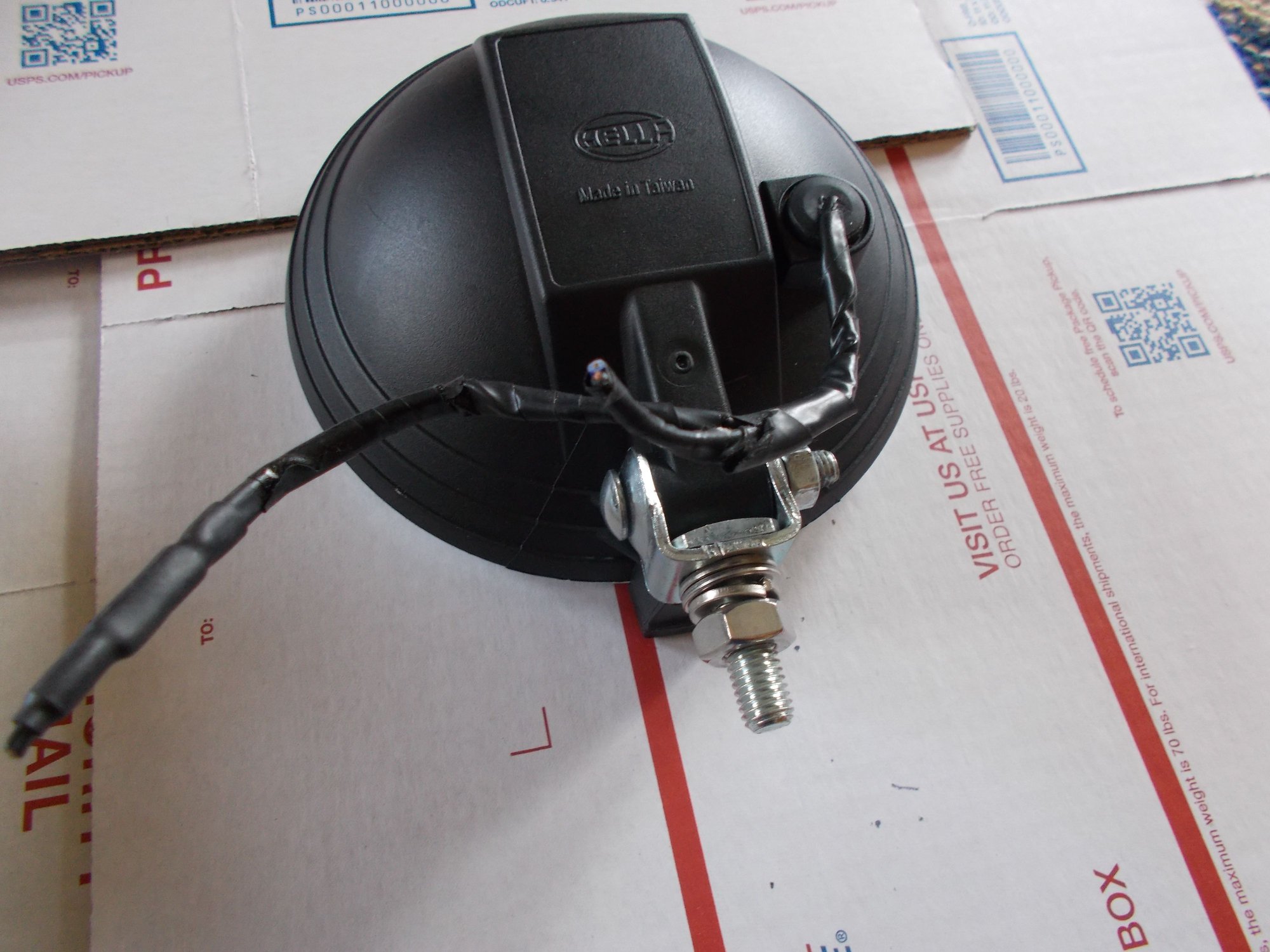 FS Hella 500 Driving Lights. 6 Inch Diameter. With Covers. North