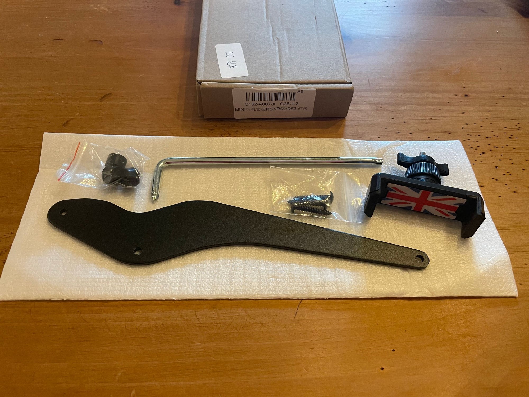 Accessories - Union Jack Cell Phone Mount - R50, R52, R53 - New - 2000 to 2005 Mini R50: "Mk I" Mini One & Cooper - 2000 to 2005 Mini R52: "Mk I" Mini Convertible - 2000 to 2005 Mini R53: "Mk I" Mini Cooper S - Ephrata, PA 17522, United States