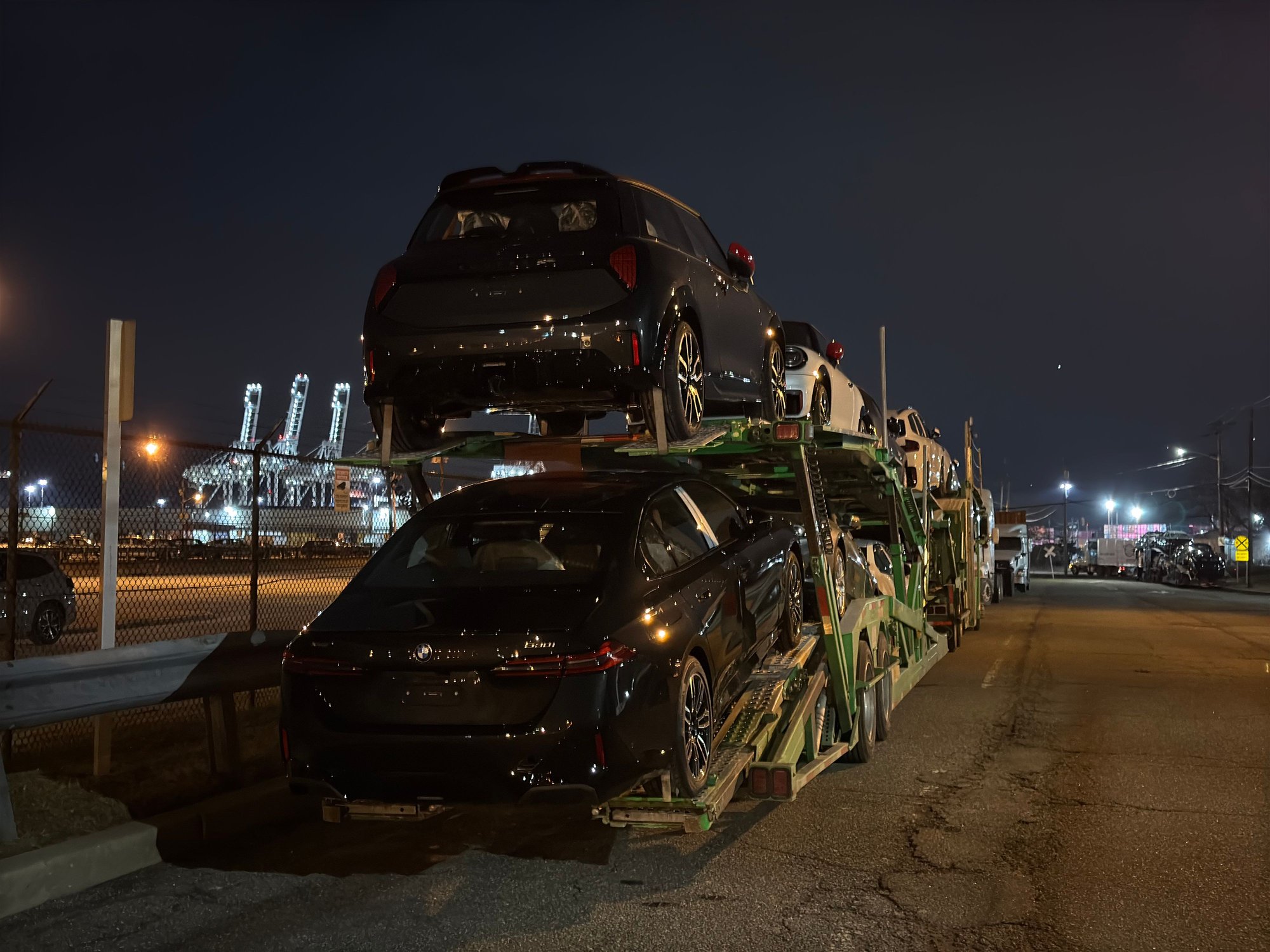 F66 JCWs loaded on trucks outside the VPC