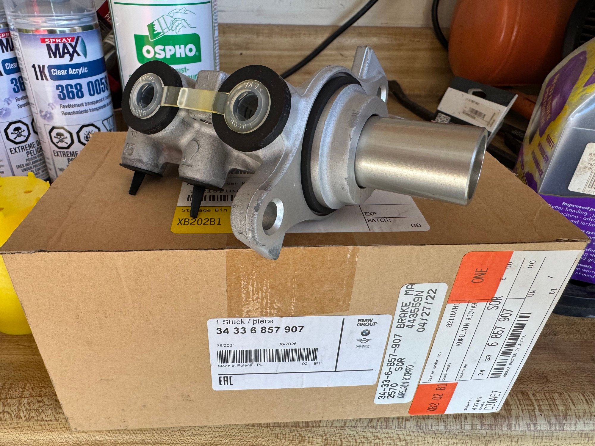 Brakes - GP2 Master Cylinder - New - 2008 to 2013 Mini All Models - Rochester, NY 14623, United States