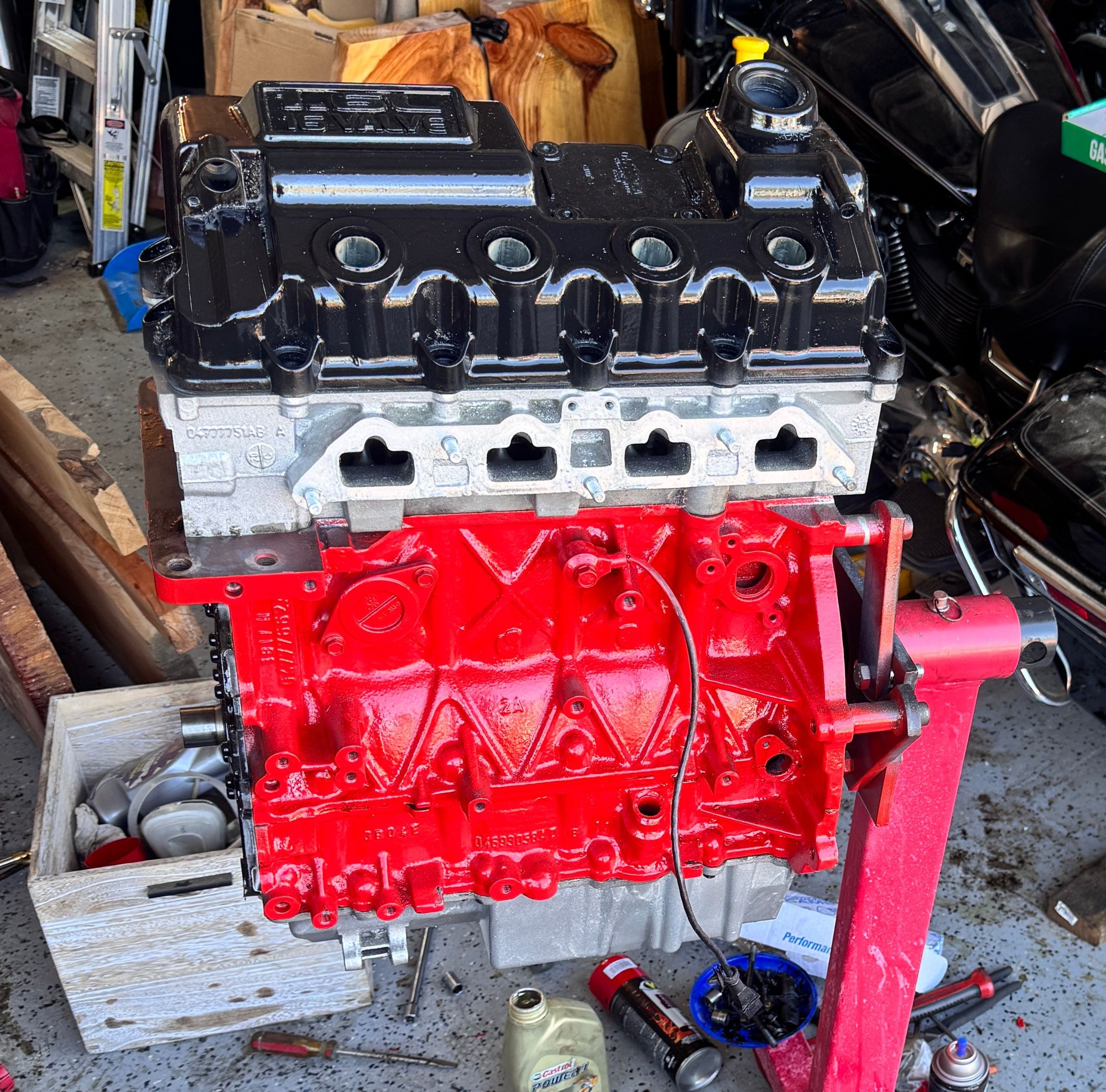 Short block with my old head in it for pic 