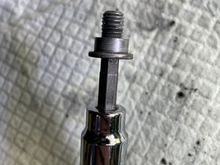 Never seize on the rotor retaining bolt