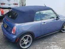 Just Redyed my convertible top with asur blue Rit dye looks almost new.