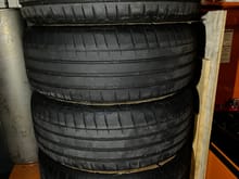 Stacked - Wheel and Tire - Drag 17x7.5 et42 PDC 5x120 - w/ TPMS installed - Michelin Pilot Sport 4S - 225/55 ZR17 - Summer Tires