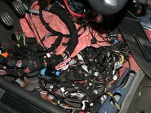 Old harness removal   what a tangled mess