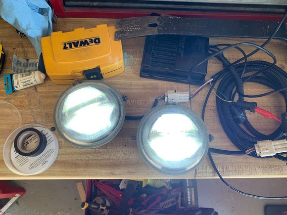 Fog lights illuminated.  Ran my DRLs in this mode for the past few years.