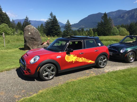 2015 Mini Cooper S with Trail Blazer graphics