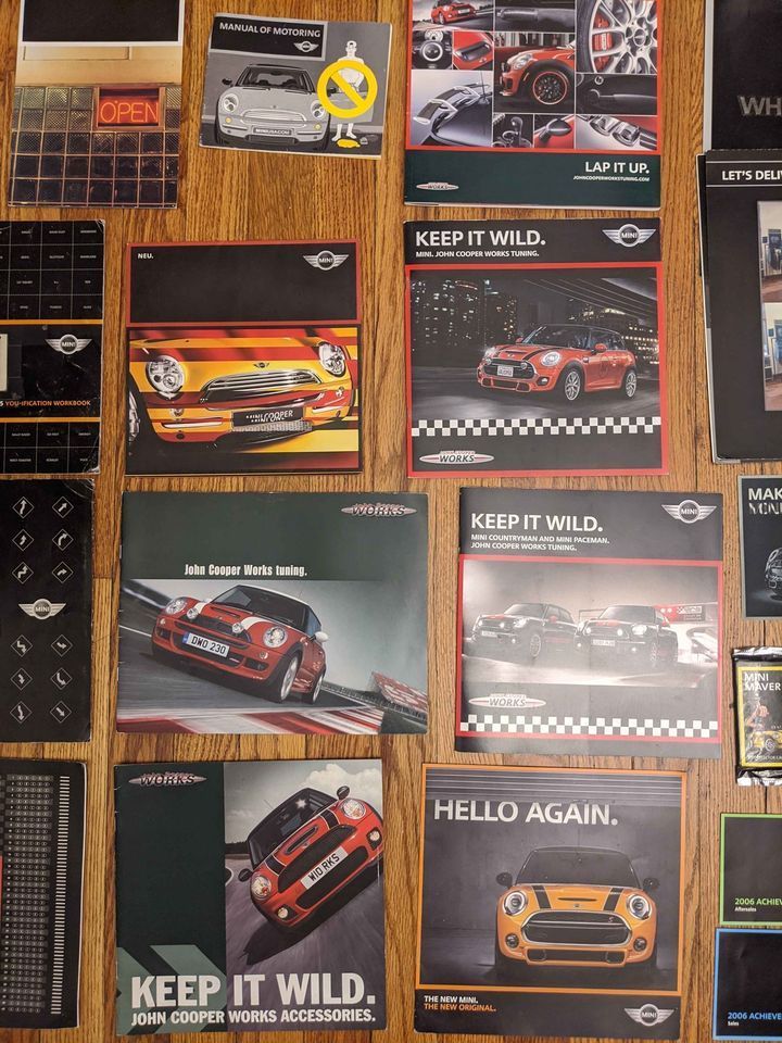 Miscellaneous - Mini Cooper Factory/ Dealership Manuals, Press Kits, Literature & Displays Collection - Used - 0  All Models - Denver, CO 80211, United States