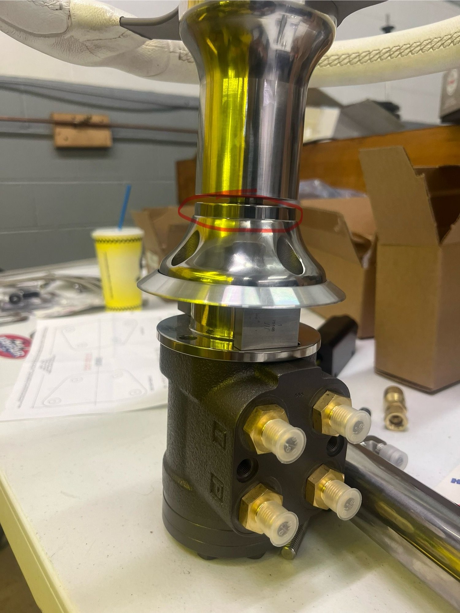 The final stackup, give or take. Kinda aggravating. If I�d measured the thickness of the dash, and accounted for it, I could have made the bezel thicker and covered the gap. Since I�m going have the supplied �bezel� and the one I made powder coated, this will leave a thin silver ring that will look like it doesn�t belong. 🫤