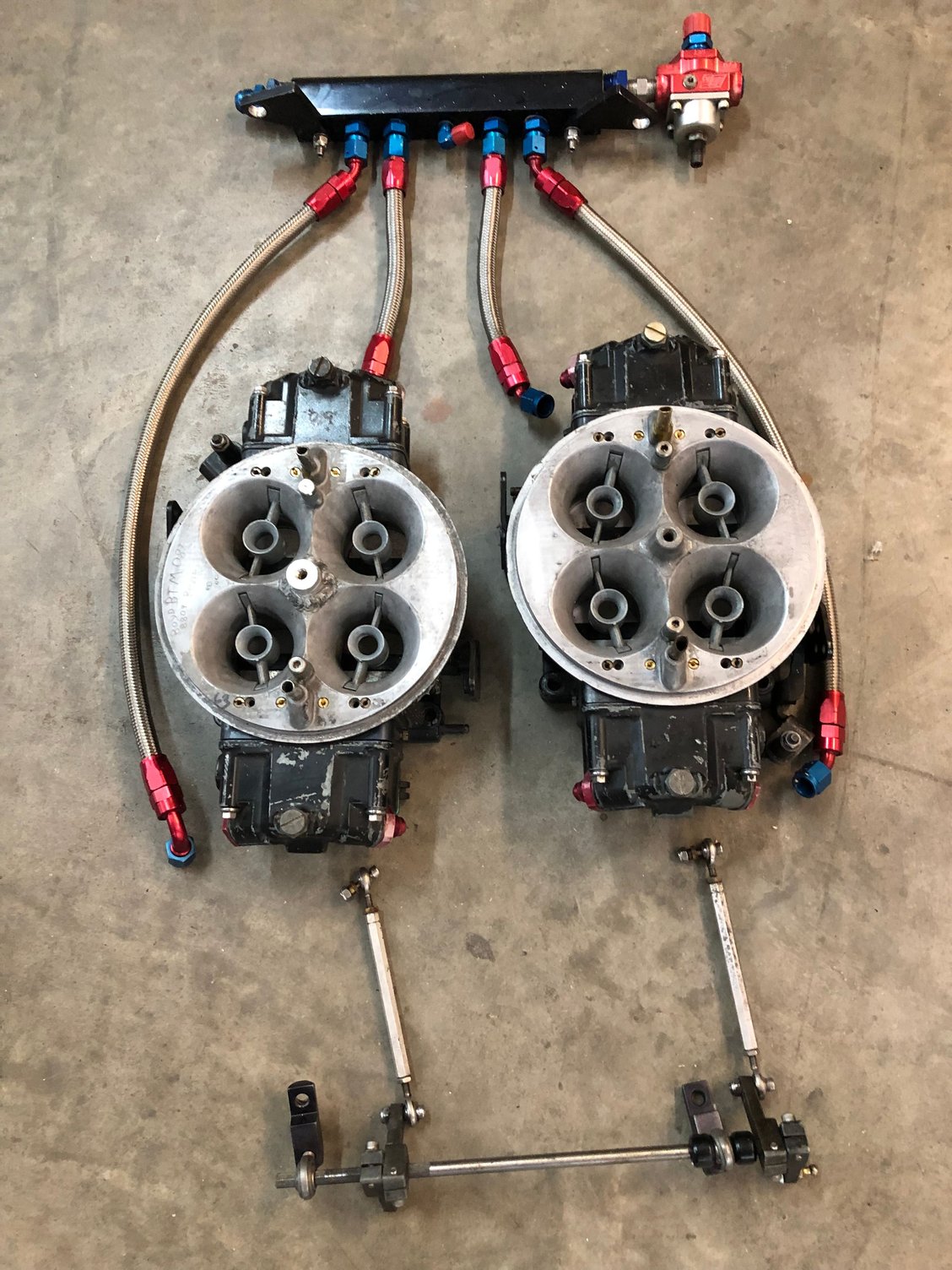 Holley dominators, fuel lines & linkage