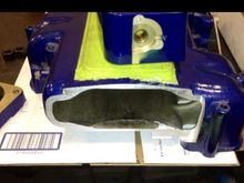 525 intake top with stock plate cut off.