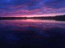 Crazy sunset. Kept changing colors.