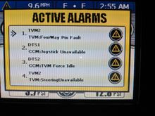 Errors before disconnecting engine
