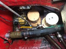 One of the old bilge pumps was still working before removing