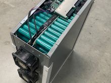 This is a Battery from the bike.  44 of these would be around 300 kWh. 600 18650 cells 20 in series and 30 parallel. Ten packs in series would make 800 volts. 4 Packs in parallel would then be around 300 kWh. 