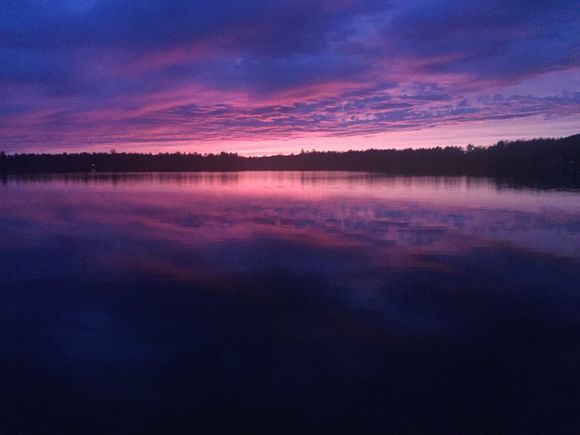 Crazy sunset. Kept changing colors.
