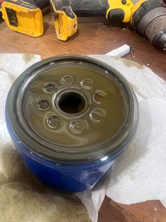 Port oil filter 