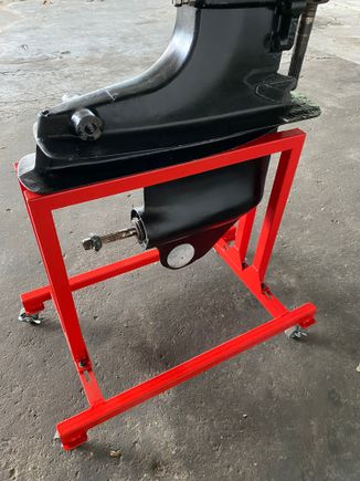 Had the stand custom made here. It is adjustable in width which I find convenient.