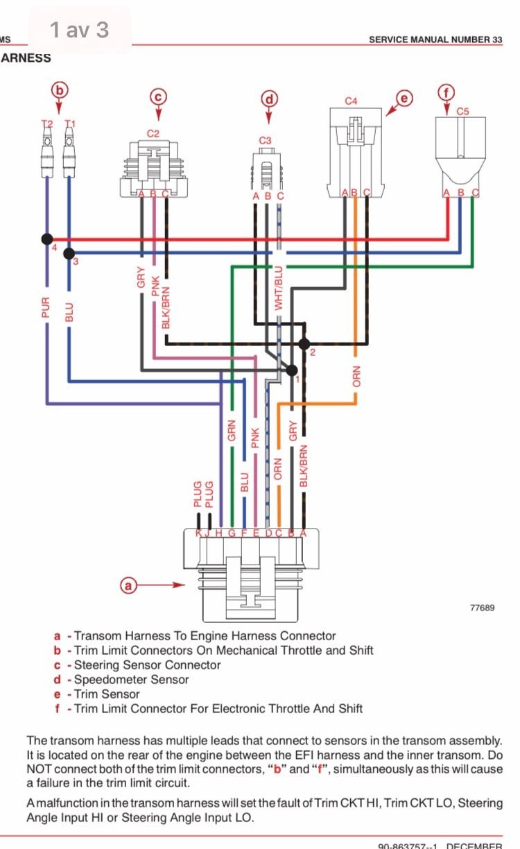 Mercury Tilt And Trim Gauge Wiring Diagram - Wiring Diagram