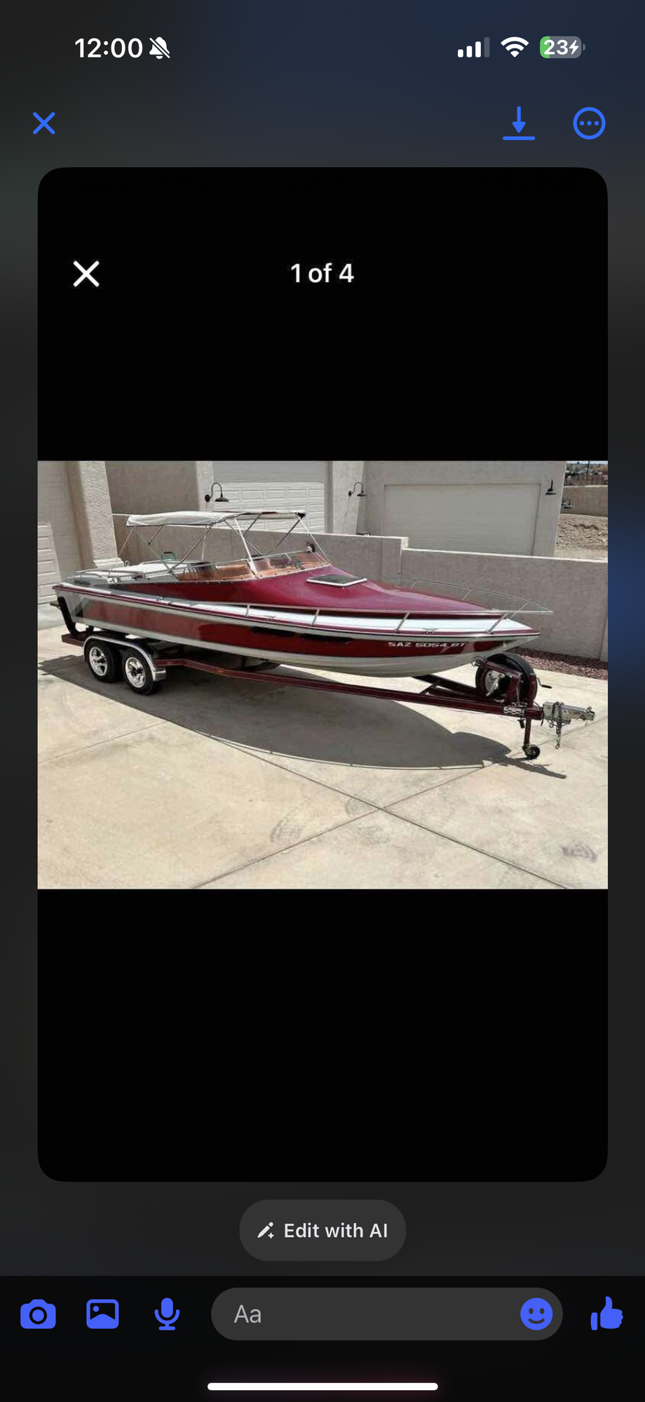Was this your boat? Might go to Vegas for it