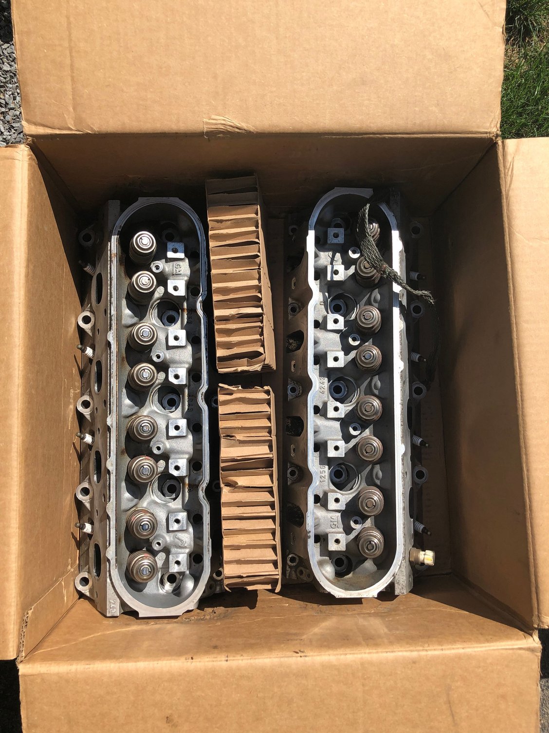 Used set of 243 cylinder heads good condition