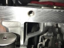 Crack through mating surface of transmission pan
