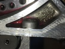 Crack through mating surfacing for bellhousing