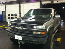 New hood for the permanent test fit....