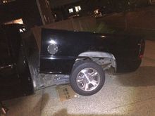 How I did my bed lift. Not the safest but eh. Also found out the truck only had 4 out of the 8 bed bolts to the frame.