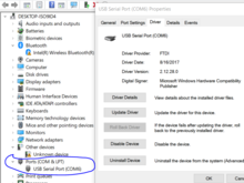 Where to find the device in device manager