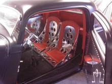 polished metal &amp; leather