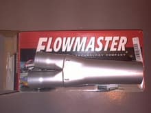 Flowmaster Y-collector dual 2.5&quot; in, 3.5&quot; out $40 Shipped