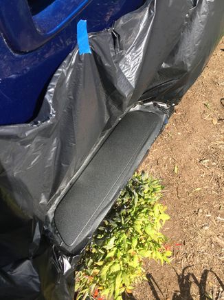 Large garbage bag for a drop sheet. 