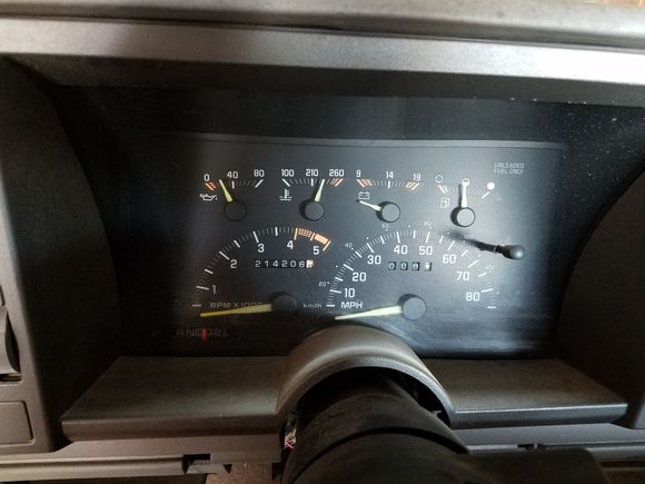 93 gauge cluster