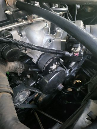 Accessory drive in the truck