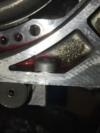 Crack through mating surfacing for bellhousing
