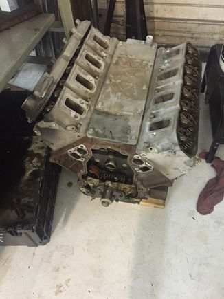 Cam locator sheared in the actuator.... Has a bent intake valve on #7 that i know of at this point...