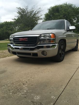 New front bumper painted and on