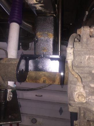 Wee bit close to get bolt through....