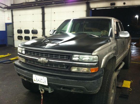 New hood for the permanent test fit....