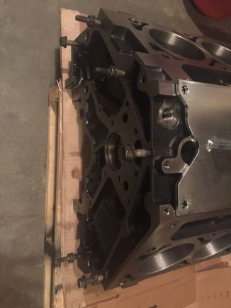 On my spare block I showed how my top bellhousing bolts were connected to my block. Note some bolts have a 13mm infront of the 15mm bolts. Also note a regular length deep socket won't fit you'll need a deeper than "normal" length socket on some of the 15mm.