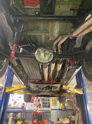 New trailer hitch installed as well as the driveshaft loop.