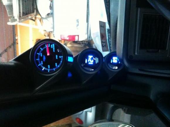 oil pressure, water temp, and trans temp