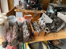 Turbo block, cleaned, bored .030", new cam bearings and ready to build.
Kenny Duttweiller camshaft, reconditioned and ported turbo heads. ARP head stud kit
Looking good for major power foundation !!
