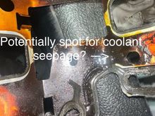 It could be leaking in the same spot on the other end of the gasket well 