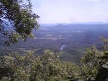 Top of North Mountain; looking at the Lexington, VA side.