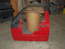 Start of a half door.