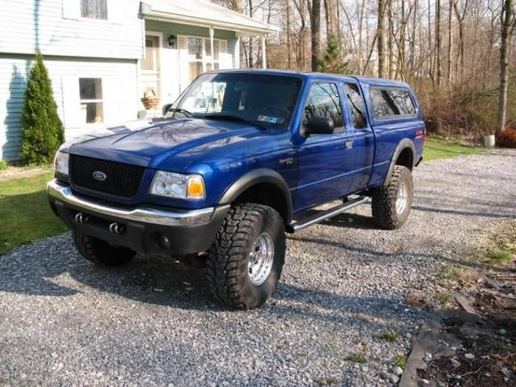 the new rims and tires