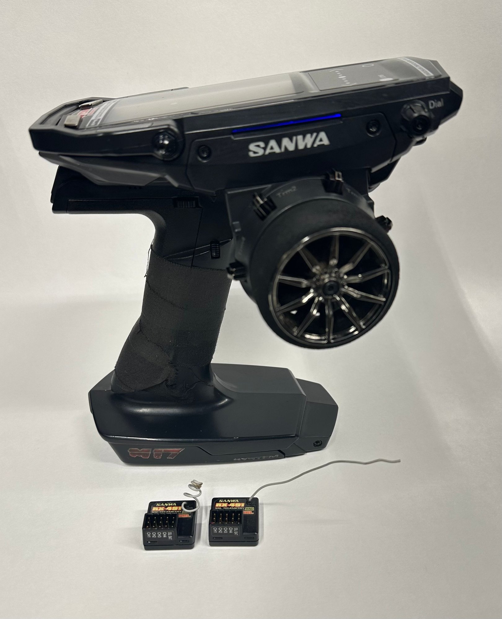 Sold Sanwa M17 Radio with 2 RX-491 receivers, JConcepts Radio Bag